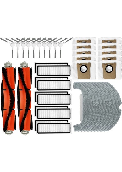 D9 Plus Robot Süpürge Ana Yan Fırça Hepa Filtre Paspas Pedleri Toz Torbaları Yedek Parçaları (Yurt Dışından) modelleri
