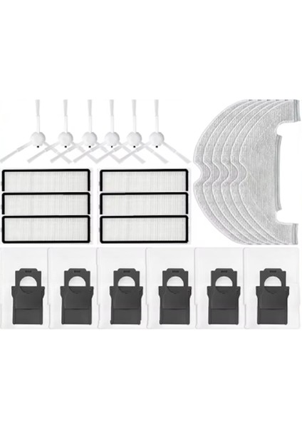 D10 Plus Gen 2 RLD32GD Robot Süpürge Parçaları Ana Yan Fırça Paspas Filtre Toz Torbası (Yurt Dışından) fiyatları