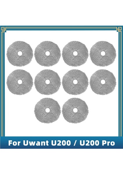 W2 / U200 Robot Süpürge Yedek Parçaları Için 10 Adet Yıkanabilir Paspas Bezi Paspas Pedi (Yurt Dışından) fiyatları