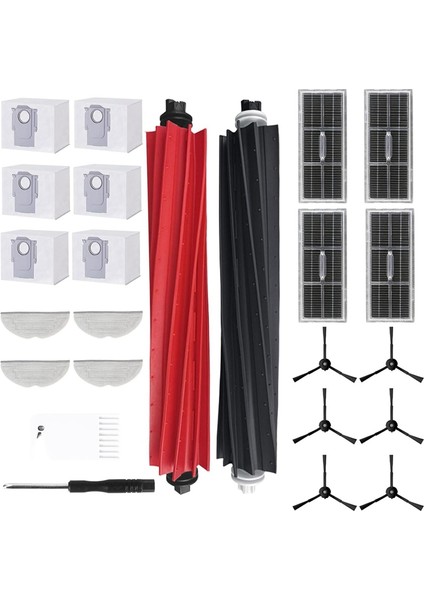 S8 Pro Ultra/s8 +/S8/G20 Ana Yan Fırça Hepa Filtre Paspas Bezi Toz Torbaları Yedek Parçaları (Yurt Dışından) fiyatları