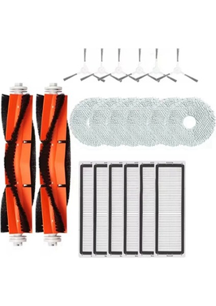 Robot Süpürge S10+ / S10 Plus B105 Yedek Parça Aksesuarları Ana Yan Fırça Hepa Filtre Paspas Bezi ile Uyumlu (Yurt Dışından) fiyatları