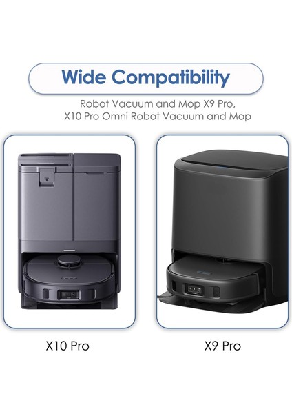 X10 Pro Omni Robot Süpürge ve Paspas Için Yedek Yan Fırça, Robot Süpürge Yan Fırçaları (Yurt Dışından) modelleri