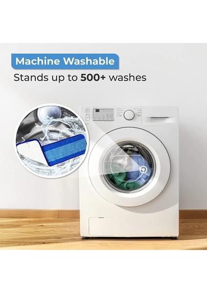 Sert Zemin Paspas Temizleyici Aksesuarları Için Yedek Paspas Pedleri, Mikrofiber Yeniden Kullanılabilir Paspas Zemin Pedi (Yurt Dışından) modelleri