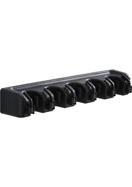 Süpürgelik ve Duvara Monte Bahçe Aletleri Düzenleyici Mutfak, Dolap, Garaj ve Çamaşır Odası Depolama 5 Yuva ve 6 Kanca (Yurt Dışından)