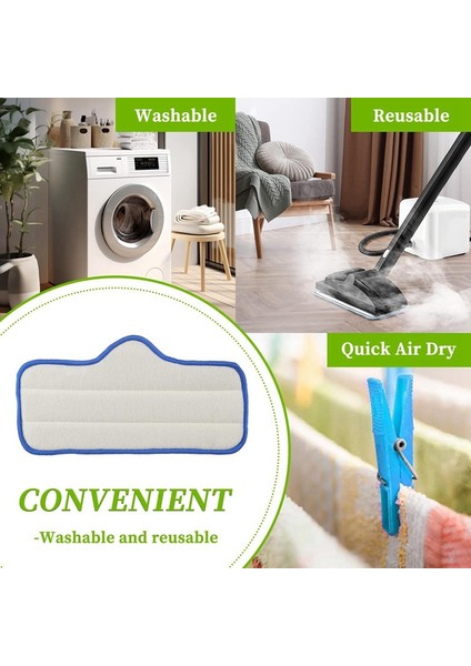 Temiz Buharlı Temizleyici Buharlı Paspas Temizleme Pedleri Için Yeniden Kullanılabilir Mikrofiber Buharlı Paspas Pedi (Yurt Dışından) modelleri