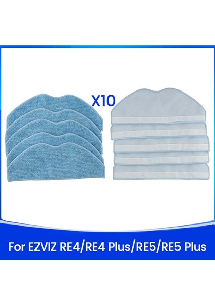 Re4 / Re4 Plus / Re5 / Re5 Plus Elektrikli Süpürge Parçaları Için 10 Adet Yıkanabilir Mikrofiber Paspas Bezi (Yurt Dışından) fiyatları