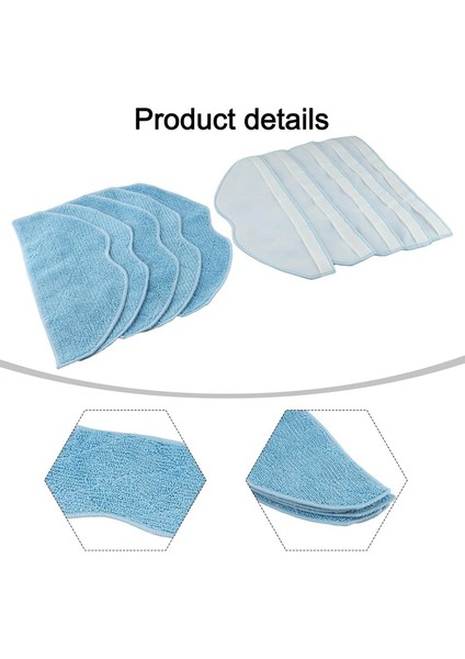 Re4 / Re4 Plus / Re5 / Re5 Plus Elektrikli Süpürge Parçaları Için 10 Adet Yıkanabilir Mikrofiber Paspas Bezi (Yurt Dışından) modelleri