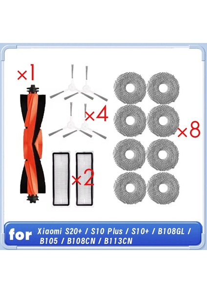 S20+ / S10 Plus / S10+ / B108GL / B105 / B108CN / B113CN Süpürge Robotu Temizleyici Parçalarının Değiştirilmesi Için 15 Adet (Yurt Dışından) fiyatları