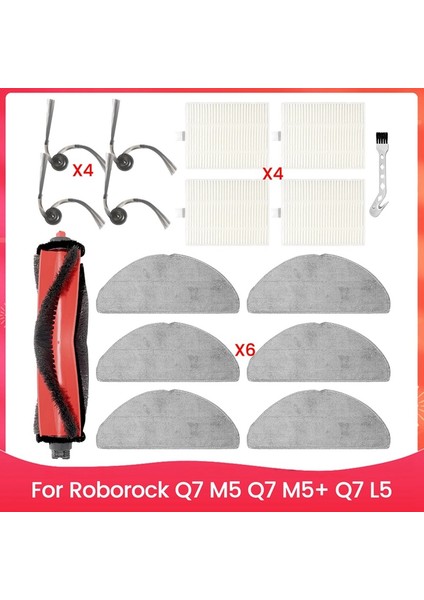 M5, M5+, L5 Robot Süpürge Parçaları Için Yedek Aksesuar Seti Ana Yan Fırça Hepa Filtreler Paspas Bezi (Yurt Dışından) fiyatları