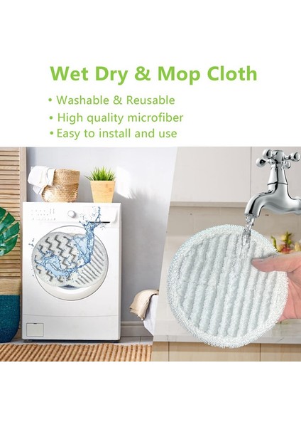 S7000AMZ S7001 S6002EU T2 Serisi Paspas Yedek Pedi Için 4 Adet Sert Zemin Temizleme Kiti Için Yeniden Kullanılabilir Paspas Pedleri (Yurt Dışından) indirimleri