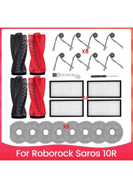 Saros 10R Robot Süpürge Yedek Parçaları Ana Yan Fırça Hepa Filtre Paspas Bezi Aksesuarları (Yurt Dışından) fiyatları