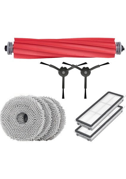 Süpürme Robotu Qrevo Pro Vakum Parçaları Ana Yan Fırça Filtre Paspas Bezleri Toz Torbaları Temizleyici Aksesuarları (Yurt Dışından)