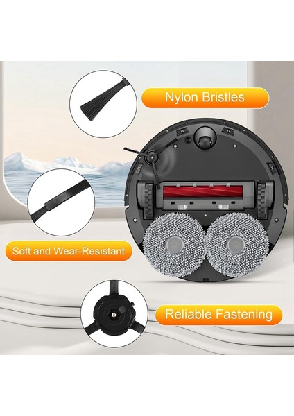 Süpürme Robotu Qrevo Pro Vakum Parçaları Ana Yan Fırça Filtre Paspas Bezleri Toz Torbaları Temizleyici Aksesuarları (Yurt Dışından) indirimleri