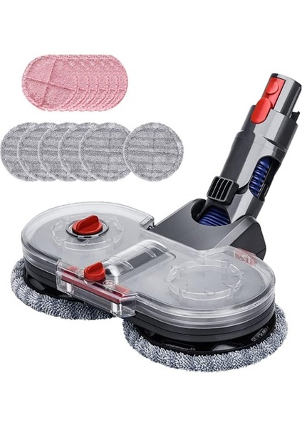 V15 V11 V10 V8 V7 Elektrikli Süpürgeler Için Çıkarılabilir Su Deposu ve 12 Yeniden Kullanılabilir Paspas Pedi ile Elektrikli Süpürge Aparatı (Yurt Dışından) fiyatları