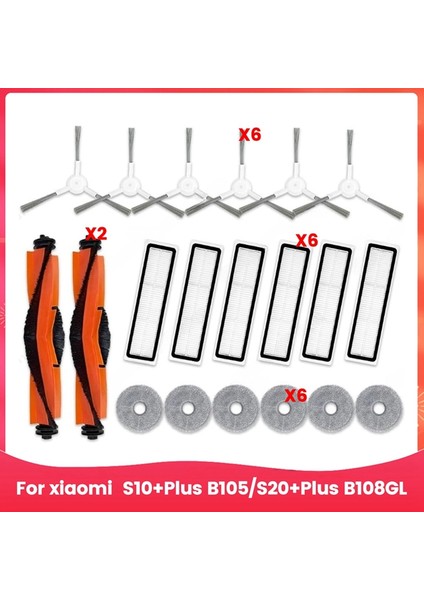 S10+PLUS B105/S20+PLUS B108GL Elektrikli Süpürge Ana Yan Fırça Hepa Filtreler Paspas Bezi Aksesuarları (Yurt Dışından) fiyatları