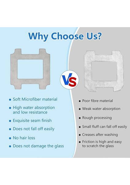 Winbot / Pro Robot Süpürge Için 9 Adet Pencere Bezi, Yedek Paspas Pedi Bezi Aksesuarları (Yurt Dışından) modelleri