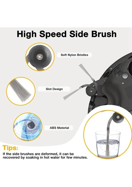 Saros 10R G20S Ultra Robot Süpürgeler Için Ana Yan Fırça Hepa Filtre Paspas Bezi Toz Torbaları (Yurt Dışından) modelleri