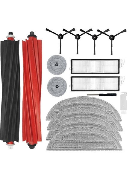 S8 Maxv Ultra Robot Süpürge Parçaları Ana Yan Fırça Paspas Bezi Hepa Filtre Toz Torbaları Yedek Parçaları (Yurt Dışından) fiyatları