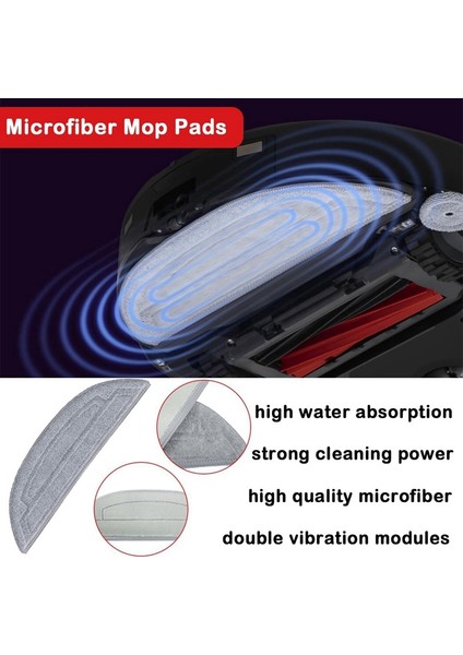 S8 Maxv Ultra Robot Süpürge Parçaları Ana Yan Fırça Paspas Bezi Hepa Filtre Toz Torbaları Yedek Parçaları (Yurt Dışından) modelleri