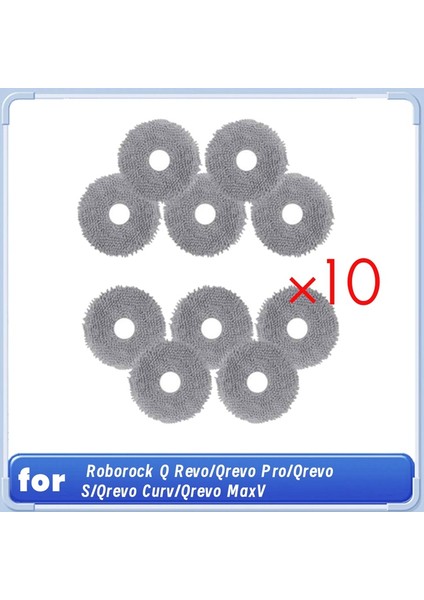 Q / Qrevo Pro / Qrevo S / Qrevo Curv / Qrevo Maxv Robot Süpürge Için 10 Adet Paspas Bezi Gelişmiş Temizlik Verimliliği (Yurt Dışından) fiyatları