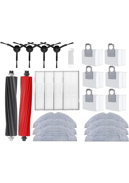 S8 S8 Pro Ultra S8+ Robot Süpürge Yedek Parçaları Ana Yan Fırça Paspas Bezleri Hepa Filtreler Toz Torbaları Aksesuarlar (Yurt Dışından) modelleri