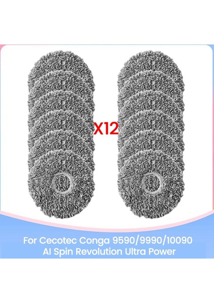 9590/9990/10090 Aı Revolution Ultra Güçlü Elektrikli Süpürge Yedek Parçaları Için Vakumlu Paspas Bezi 12 Adet (Yurt Dışından) fiyatları