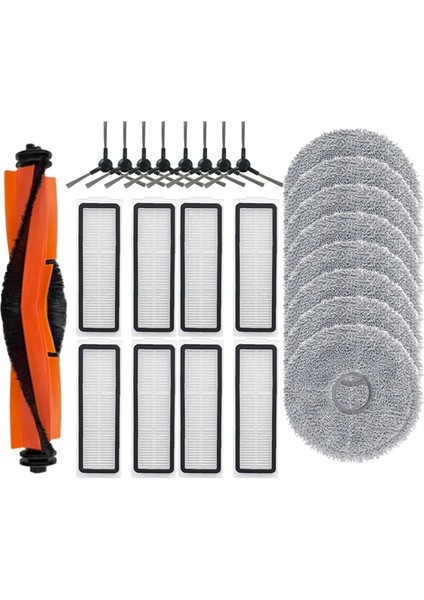 Omni M30 D102 Robot Süpürge Ana Yan Fırça Paspas Bezi Toz Torbası Aksesuarlarının Değiştirilmesi (Yurt Dışından) modelleri