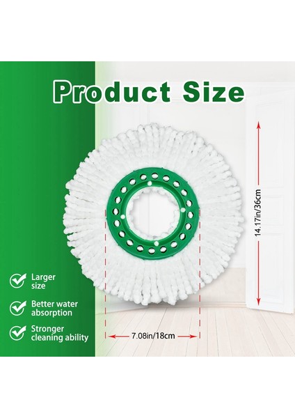 Mop Yedek Mikrofiber Mop Yedek Başlığı Yıkanabilir Mop Bezi (Yurt Dışından) indirimleri