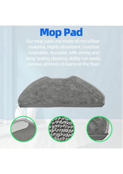 E10S Robot Süpürge Yedek Parça Aksesuar Seti Ana Yan Fırça Hepa Filtreler Paspas Pedi (Yurt Dışından) indirimleri