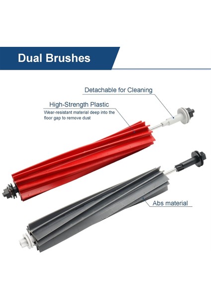 S8 Pro Ultra Robot Süpürge Ana Yan Fırçalar Hepa Filtreler Paspas Bezi Yedek Parçalar Aksesuarlar (Yurt Dışından) fiyatları