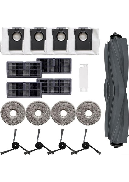 P50 Pro Ultra Robot Süpürge Ana Yan Fırça Hepa Filtre Paspas Bezi Toz Torbası Yedek Parçaları (Yurt Dışından) modelleri