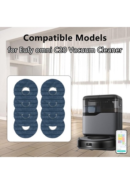 Omni C20 Robot Süpürge Parçaları Için 8 Adet Yedek Paspas Pedi Yıkanabilir Paspas Bezi Paspas Pedi (Yurt Dışından) modelleri
