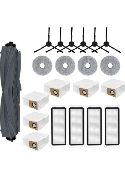 L20 Ultra X20 Pro X20 Robot Süpürge Yedek Parçaları Silindir Fırça Filtre Paspas Pedleri Toz Torbası (Yurt Dışından) modelleri