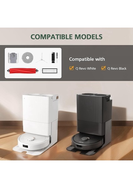 Q Robot Süpürge Ana Yan Fırça Hepa Filtreleri Paspas Bezi Toz Torbaları Yedek Parçaları (Yurt Dışından) modelleri