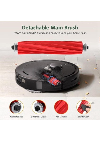 Q Robot Süpürge Ana Yan Fırça Hepa Filtreleri Paspas Bezi Toz Torbaları Yedek Parçaları (Yurt Dışından) fırsatları