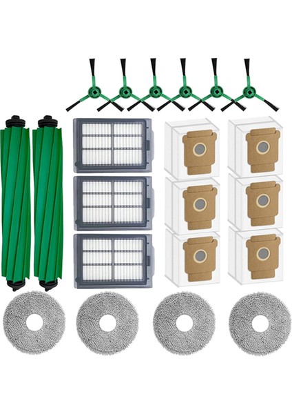 Plus 505/405 Combo Robot Süpürge Fırçası Hepa Filtre Paspas Bezi Toz Torbası Yedek Parçaları Için 21 Adet (Yurt Dışından)