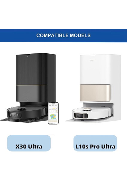 X30 Ultra, L10S Pro Ultra Elektrikli Süpürge Ana Yan Fırça Hepa Filtre Paspas Bezi Toz Torbası Aksesuar Seti (Yurt Dışından) modelleri