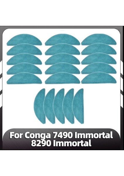 7490 Immortal Serisi / 8290 Immortal Serisi Robot Süpürge Yedek Paspas Pedleri Için 20 Adet Yıkanabilir Paspas Bezi (Yurt Dışından) fiyatları