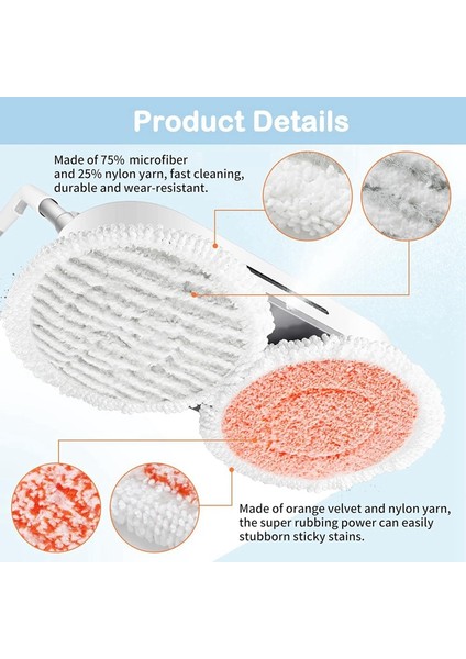 3897A, 3712, 3712W Buharlı Döner Paspas Pedleri Için 8 Adet Yedek Paspas Pedi Parça No: 1641112 (Yurt Dışından) fırsatları