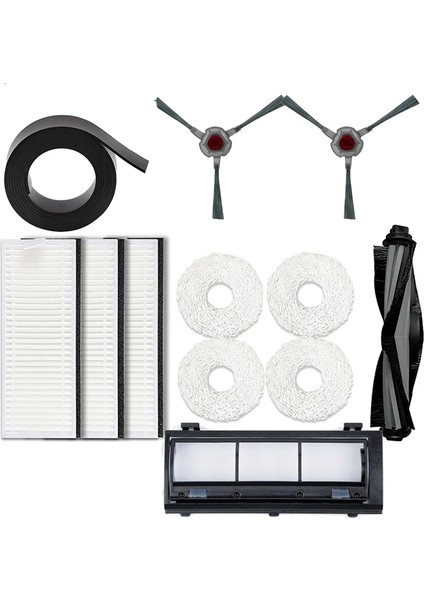 Mop Otomatik Temizleme Robotu Yedek Yan Fırçalar Ana Fırça Filtresi Toz Kutusu Mop Temizleme Pedi Aksesuarları (Yurt Dışından) fiyatları