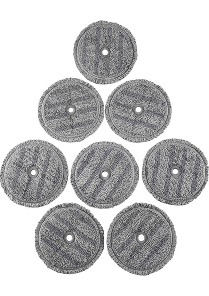 Buharlı Paspas Aksesuarları Için 8 Adet Paspas Pedi Mikrofiber Temizleme Bezi Yedek Parçası (Yurt Dışından)