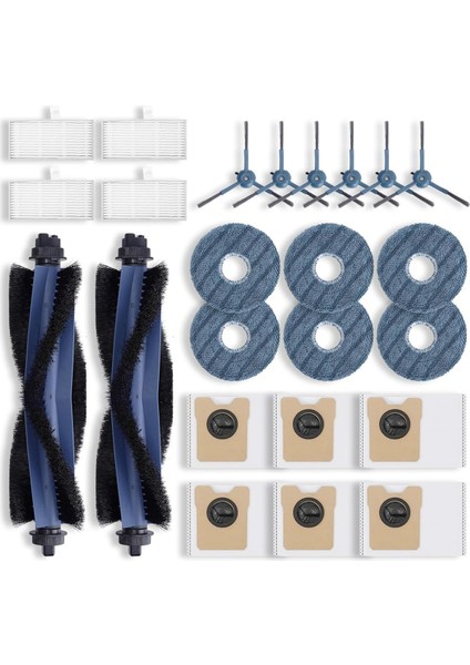 Omni C20, Rulo Fırçalar, Hepa Filtreler, Yan Fırçalar, Paspas Pedleri ve Toz Torbaları Için Yedek Parça Seti (Yurt Dışından)