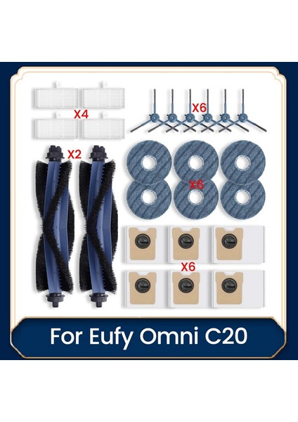 Omni C20, Rulo Fırçalar, Hepa Filtreler, Yan Fırçalar, Paspas Pedleri ve Toz Torbaları Için Yedek Parça Seti (Yurt Dışından) fiyatları