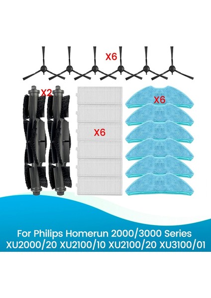 Homerun 2000/3000 Serisi XU2000/20 XU2100/10 XU2100/20 XU3100/01 Vakum Fırçası Filtre Paspas Bezi Yedek Parçaları (Yurt Dışından) fiyatları