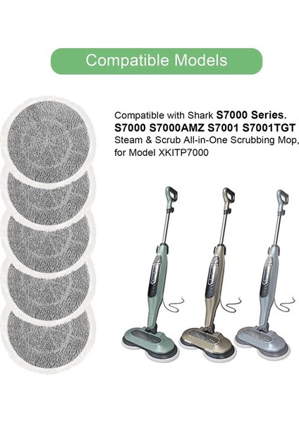 S7001, S7000AMZ, S7000, S7001TGT, S7201, S7005, S7020 Serisi Yedek Aksesuarlar Için 10 Adet Buharlı Paspas Pedi (Yurt Dışından) indirimleri