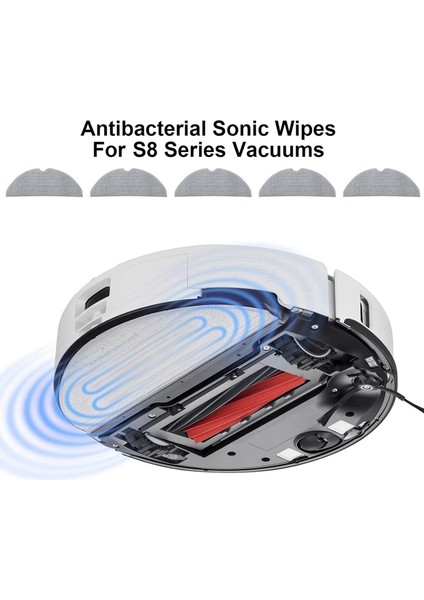 S8, S8+, S8 Pro Ultra Robot Süpürge Için 5 Adet Paspas Pedi, Vibrarise 2.0 Yıkanabilir Yeniden Kullanılabilir Paspas Pedleri (Yurt Dışından) fırsatları