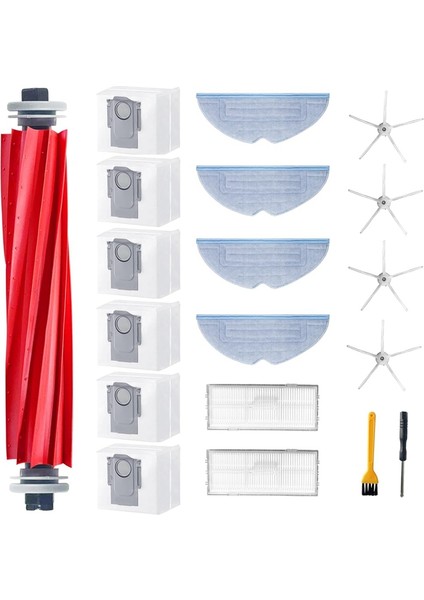 S7 Maxv Ultra/ S7 Pro Ultra/ S7 Max Ultra Robot Süpürge Ana Yan Fırça Hepa Filtre Paspas Pedi Toz Torbaları (Yurt Dışından) fiyatları