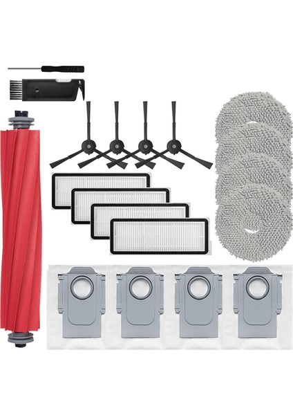 Qrevo Pro/qrevo Maxv/qrevo S/qrevo Plus Aksesuarları Paspaslar Hepa Filtre Ana Yan Fırça Toz Torbası Parçaları (Yurt Dışından)