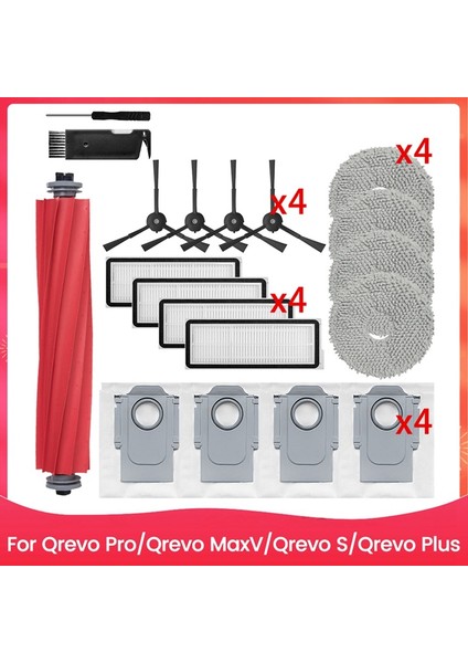 Qrevo Pro/qrevo Maxv/qrevo S/qrevo Plus Aksesuarları Paspaslar Hepa Filtre Ana Yan Fırça Toz Torbası Parçaları (Yurt Dışından) fiyatları