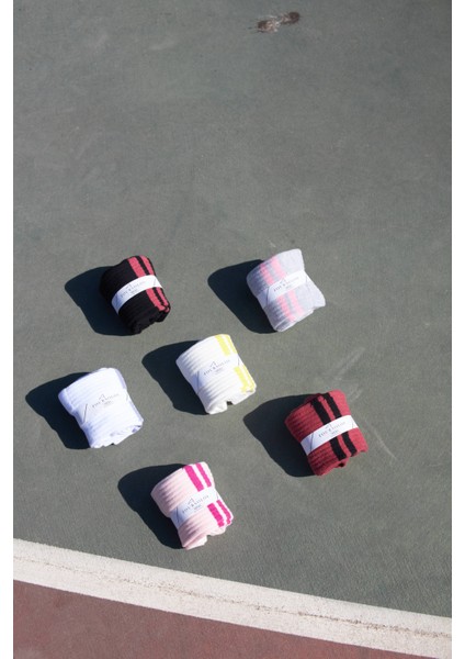 6'lı Kadın, Çizgili Kolej Tenis Çorabı, Havlu Taban fiyatları